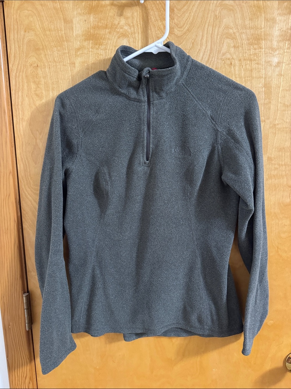 Women’s Grey Quarter-Zip Fleece Pullover